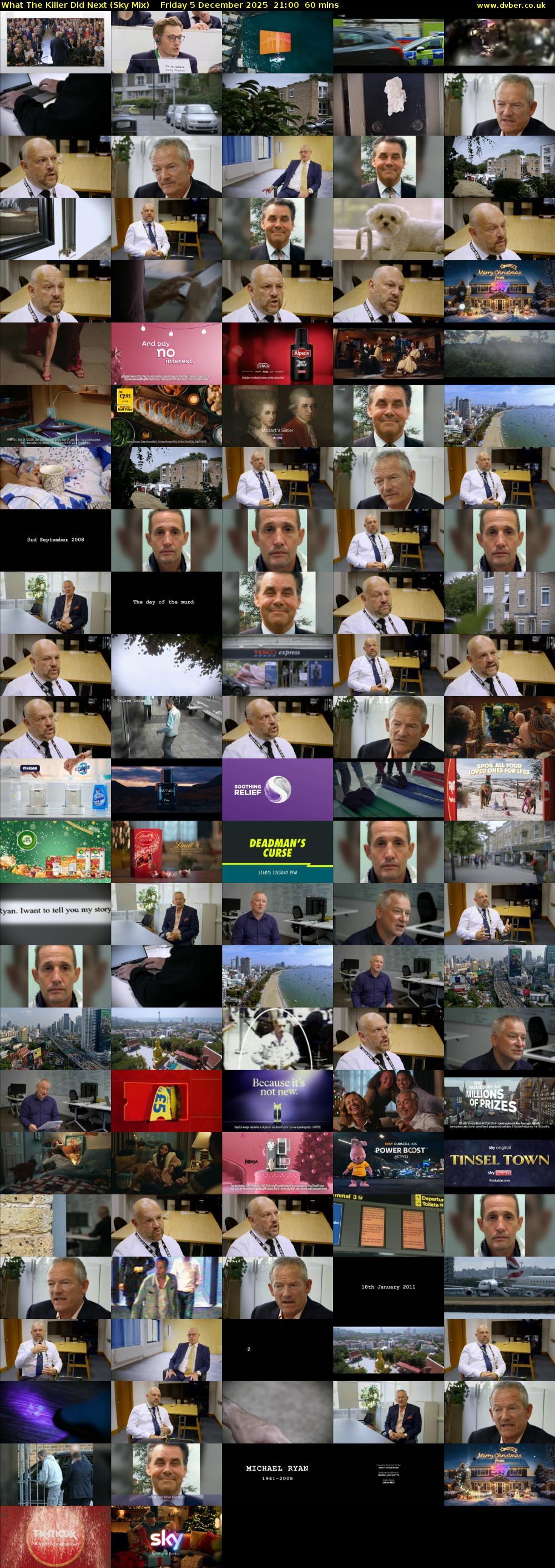 What The Killer Did Next (Sky Mix) Friday 5 December 2025 21:00 - 22:00