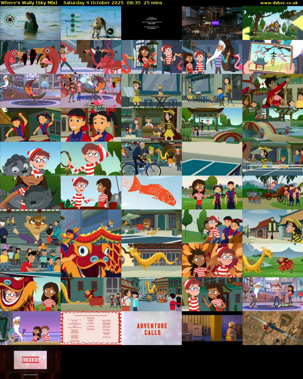 Where's Wally (Sky Mix) Saturday 4 October 2025 08:35 - 09:00
