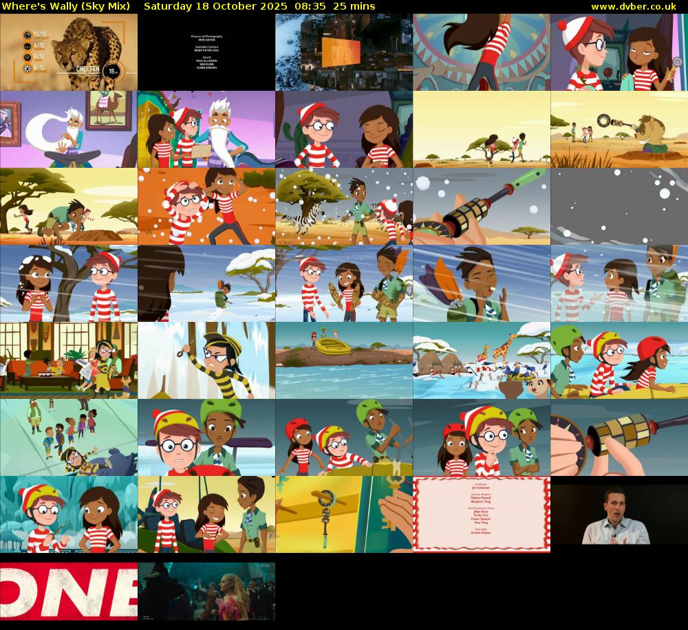 Where's Wally (Sky Mix) Saturday 18 October 2025 08:35 - 09:00