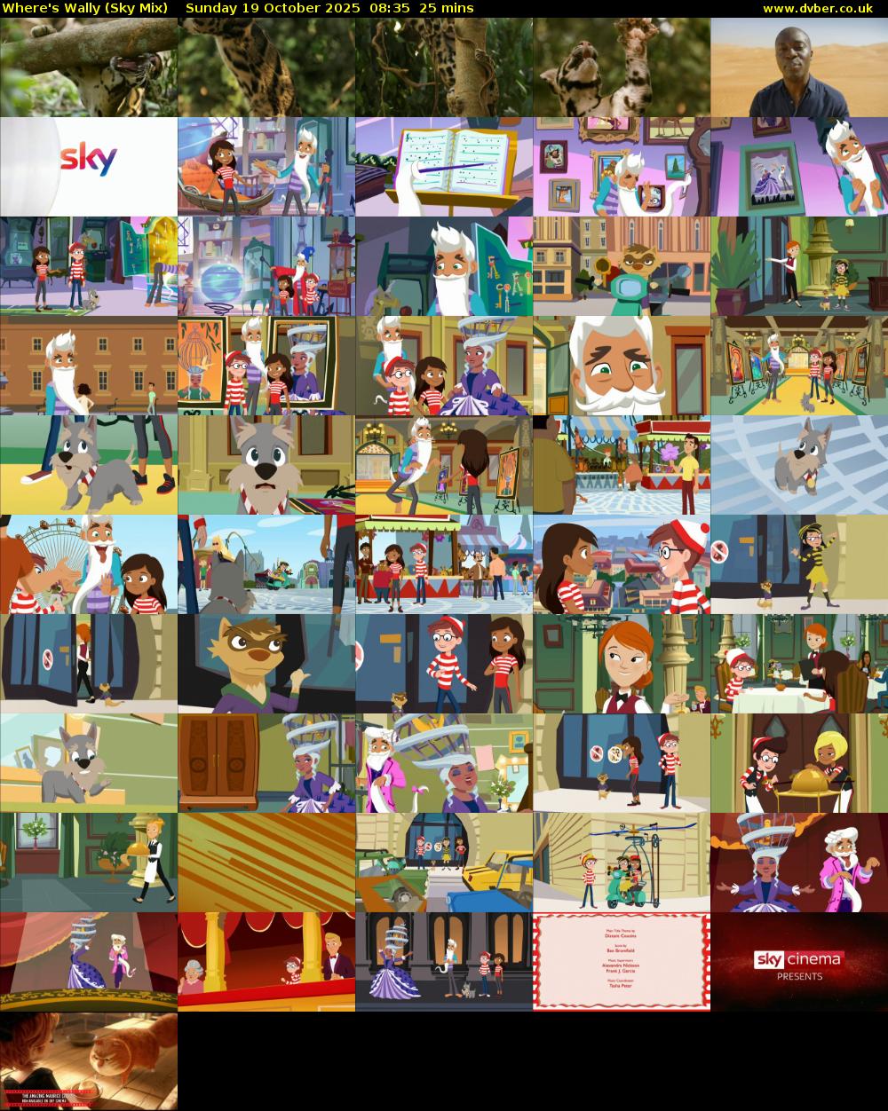 Where's Wally (Sky Mix) Sunday 19 October 2025 08:35 - 09:00