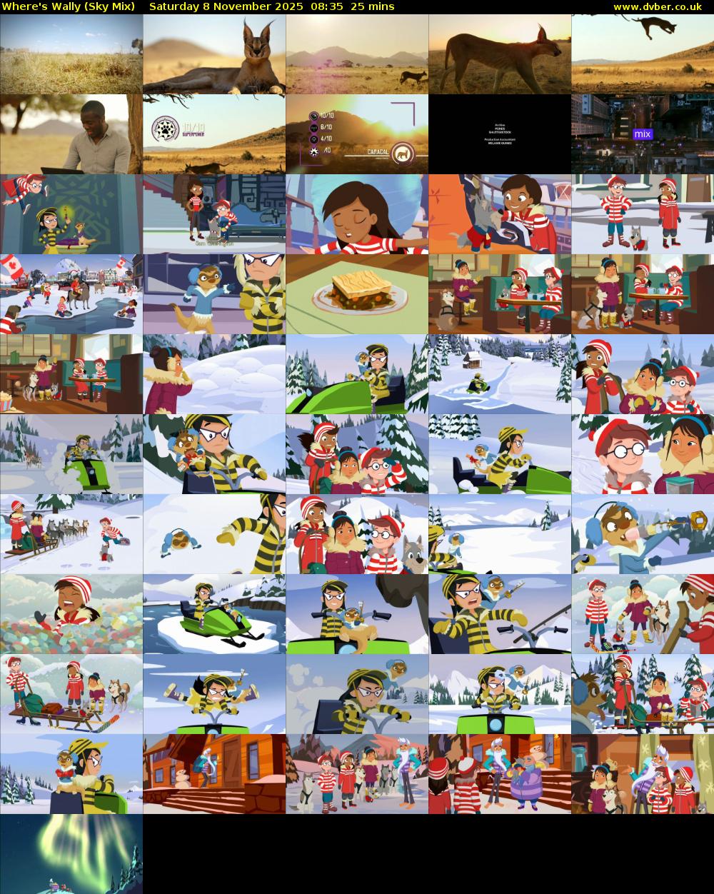 Where's Wally (Sky Mix) Saturday 8 November 2025 08:35 - 09:00