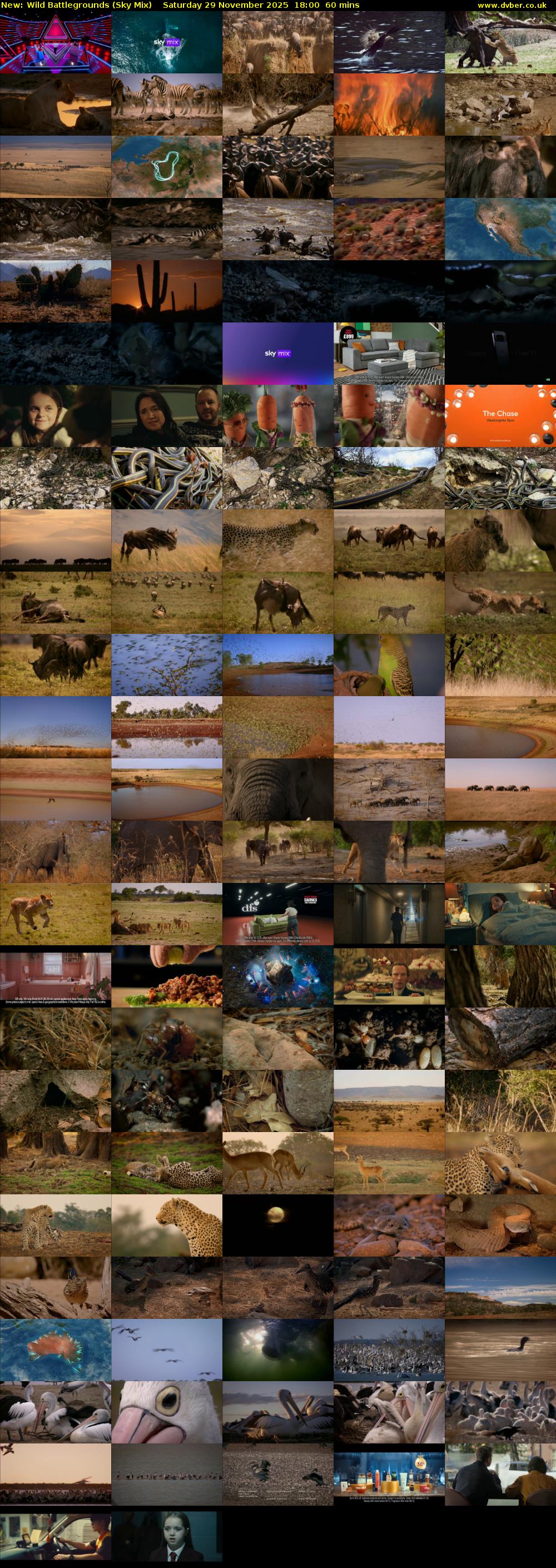 Wild Battlegrounds (Sky Mix) Saturday 29 November 2025 18:00 - 19:00