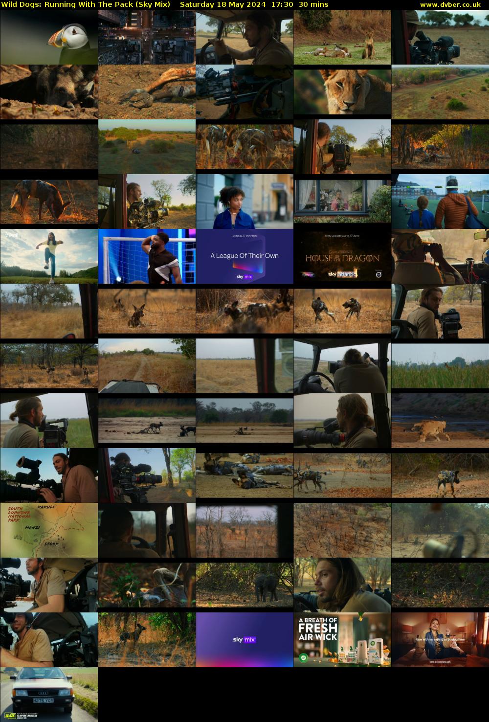 Wild Dogs: Running With The Pack (Sky Mix) Saturday 18 May 2024 17:30 - 18:00