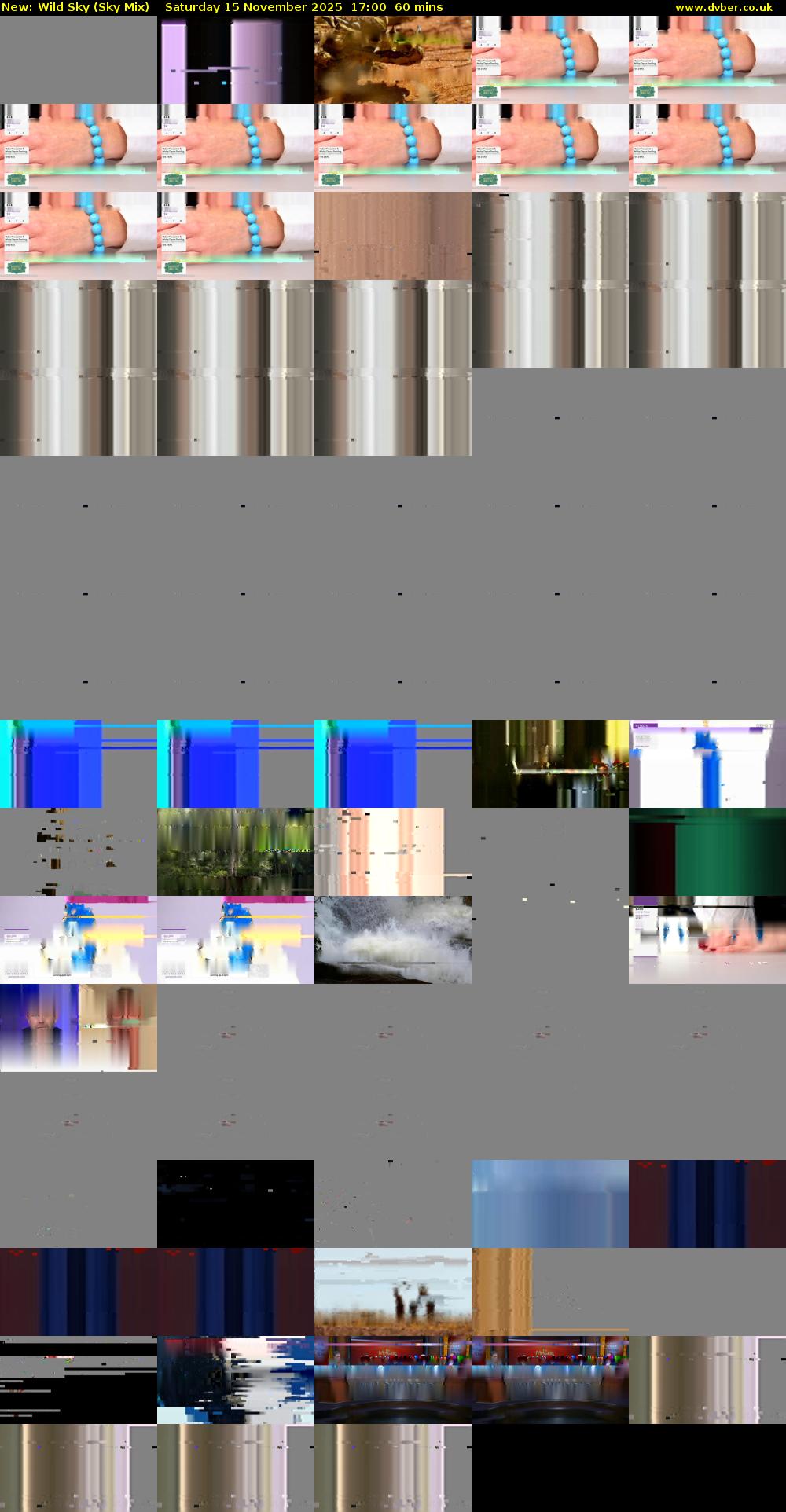 Wild Sky (Sky Mix) Saturday 15 November 2025 17:00 - 18:00