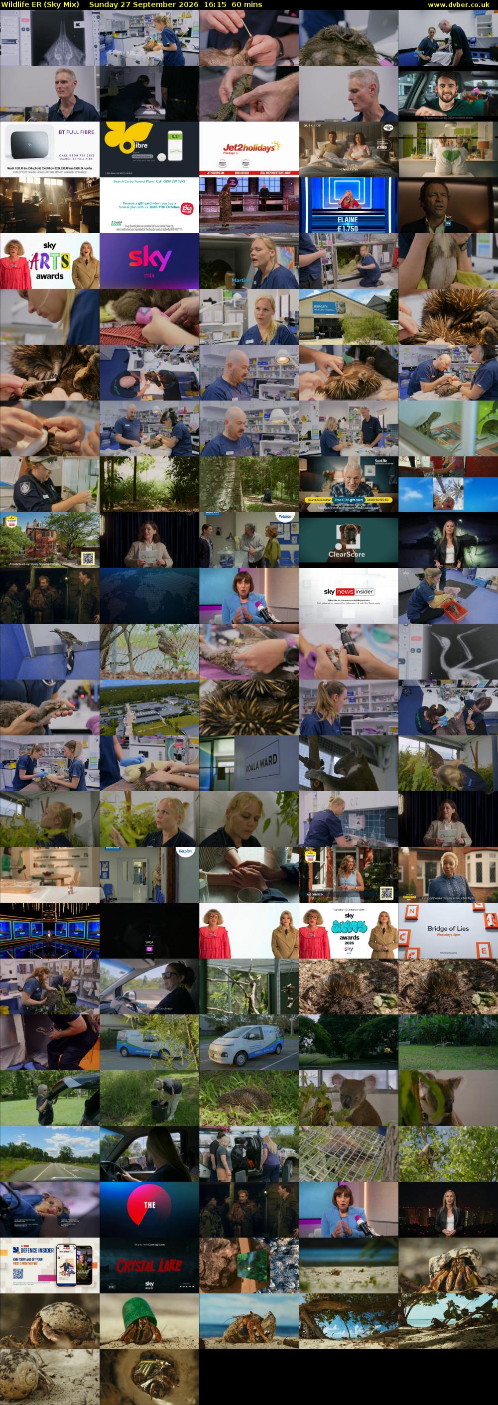 Wildlife ER (Sky Mix) Sunday 27 September 2026 16:15 - 17:15