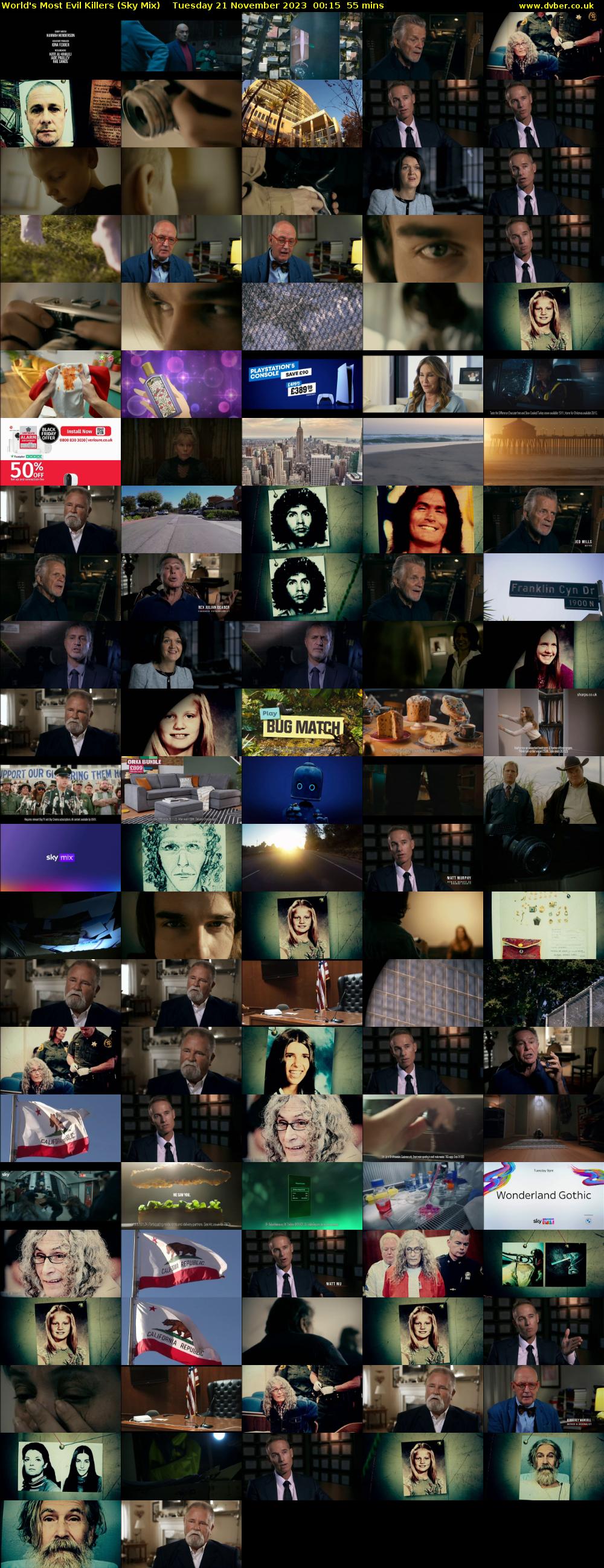 World's Most Evil Killers (Sky Mix) Tuesday 21 November 2023 00:15 - 01:10