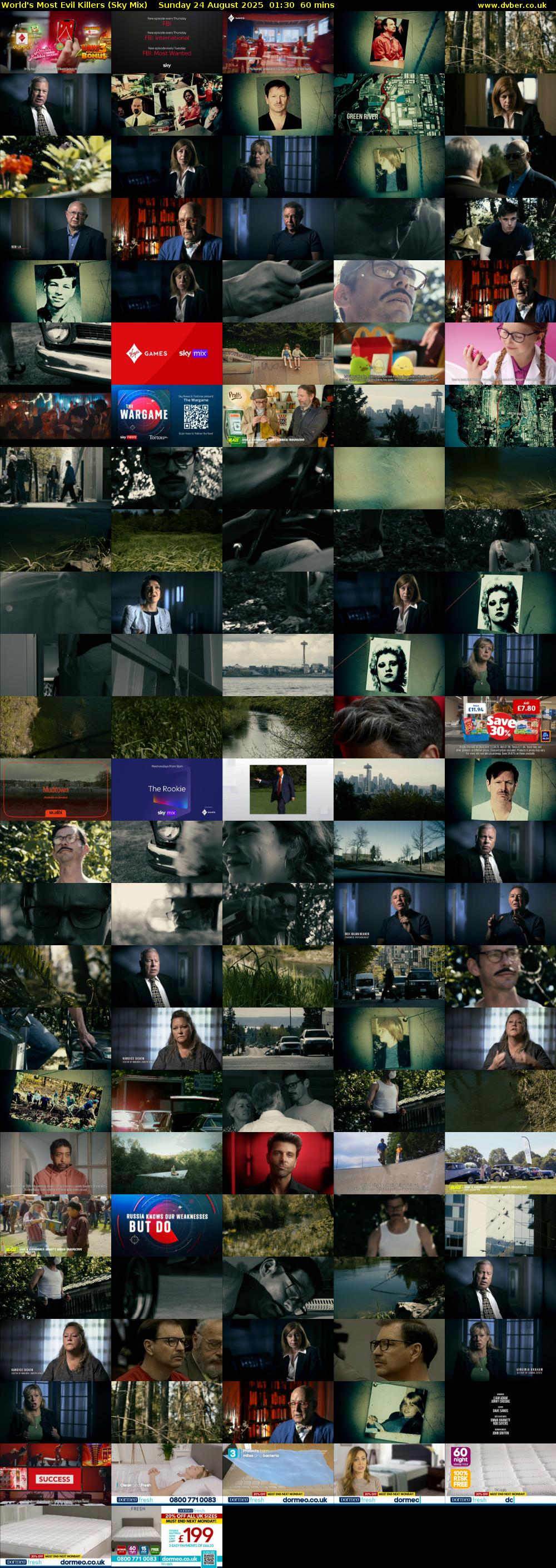 World's Most Evil Killers (Sky Mix) Sunday 24 August 2025 01:30 - 02:30