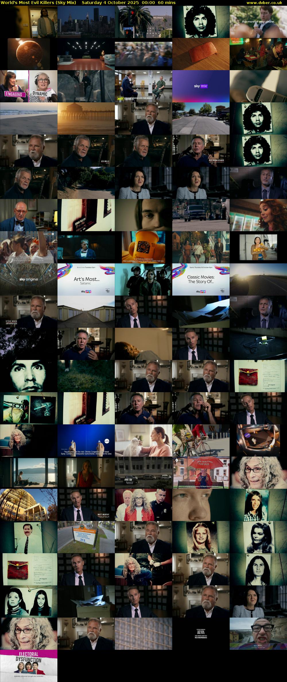 World's Most Evil Killers (Sky Mix) Saturday 4 October 2025 00:00 - 01:00