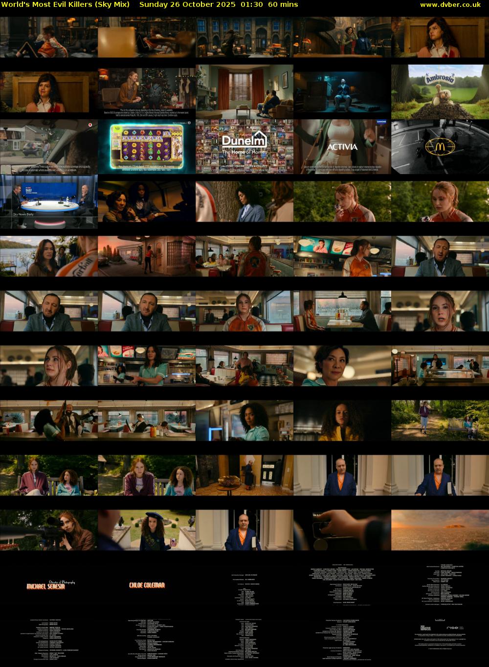 World's Most Evil Killers (Sky Mix) Sunday 26 October 2025 01:30 - 01:30