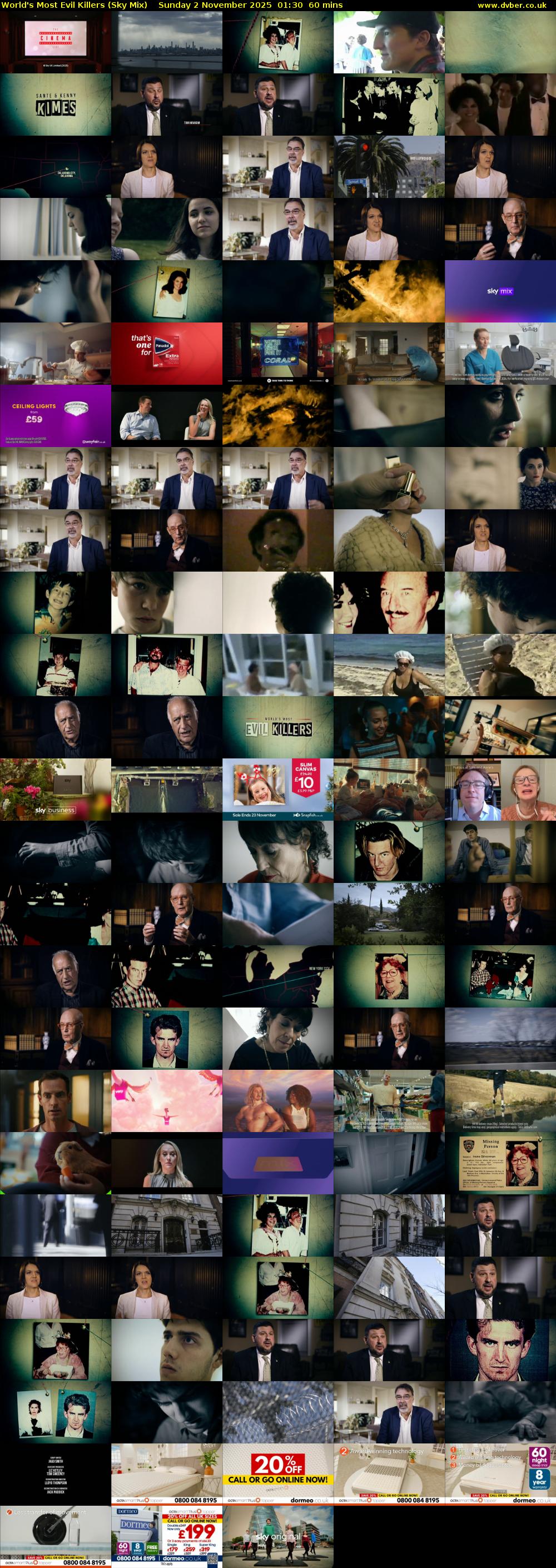 World's Most Evil Killers (Sky Mix) Sunday 2 November 2025 01:30 - 02:30