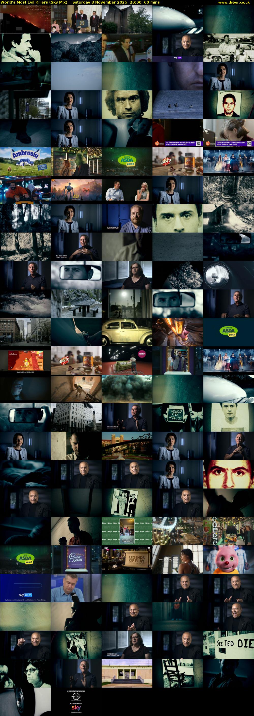 World's Most Evil Killers (Sky Mix) Saturday 8 November 2025 20:00 - 21:00