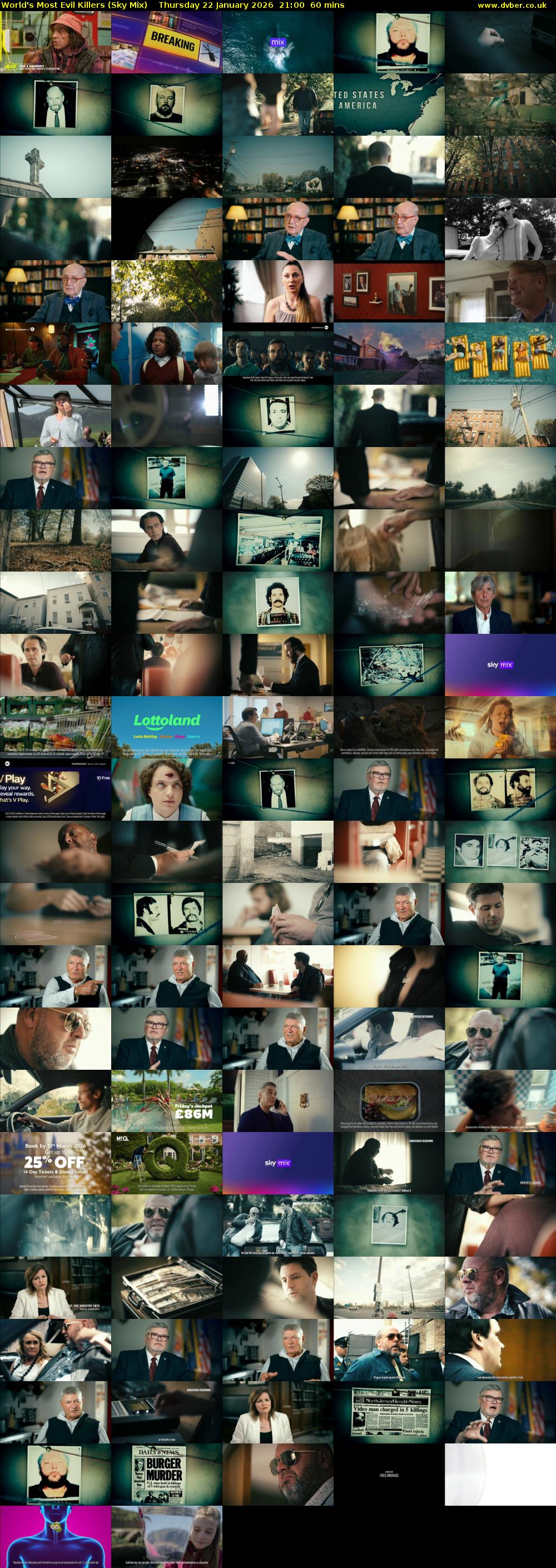 World's Most Evil Killers (Sky Mix) Thursday 22 January 2026 21:00 - 22:00