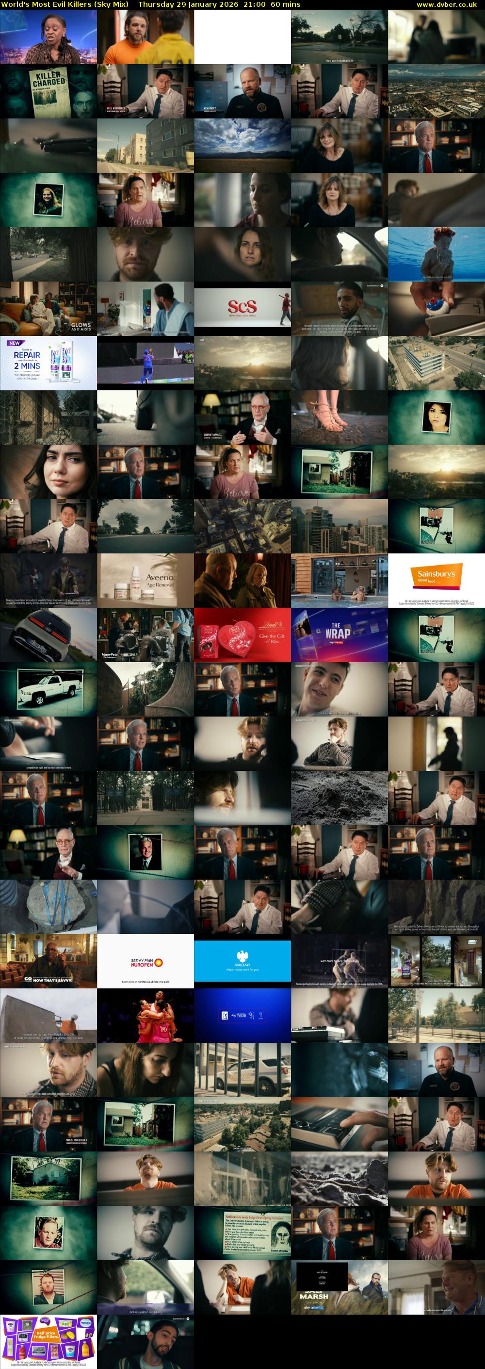 World's Most Evil Killers (Sky Mix) Thursday 29 January 2026 21:00 - 22:00