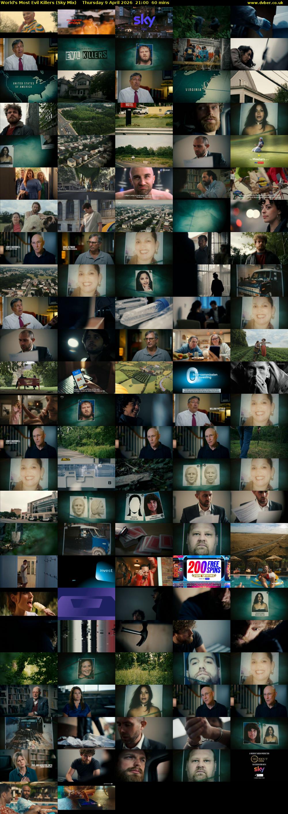 World's Most Evil Killers (Sky Mix) Thursday 9 April 2026 21:00 - 22:00