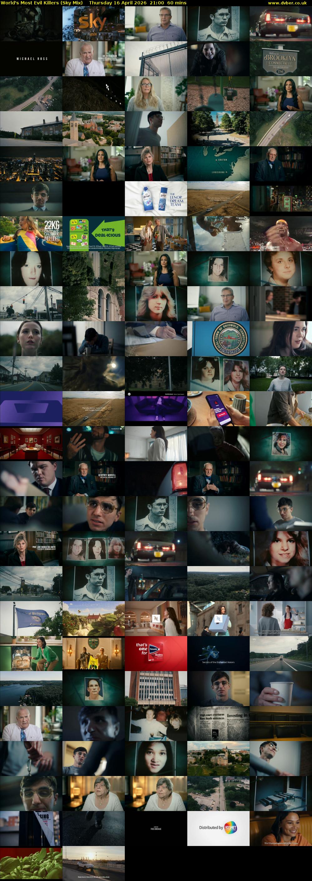 World's Most Evil Killers (Sky Mix) Thursday 16 April 2026 21:00 - 22:00