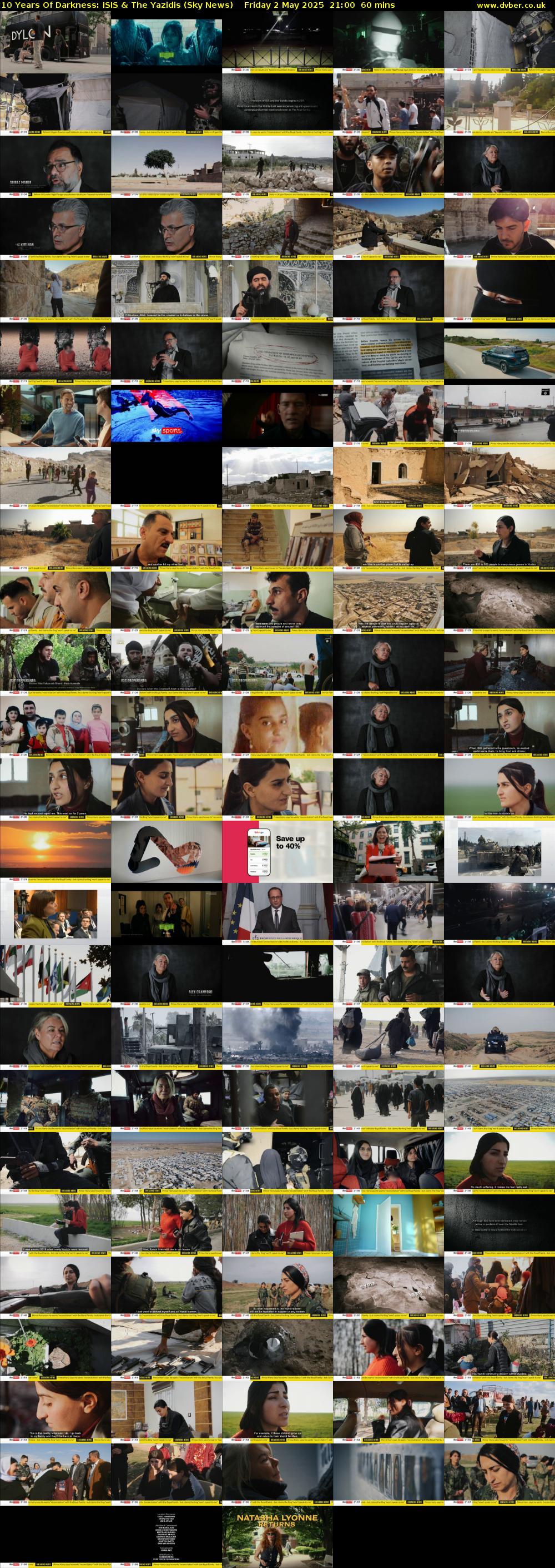 10 Years Of Darkness: ISIS & The Yazidis (Sky News) Friday 2 May 2025 21:00 - 22:00