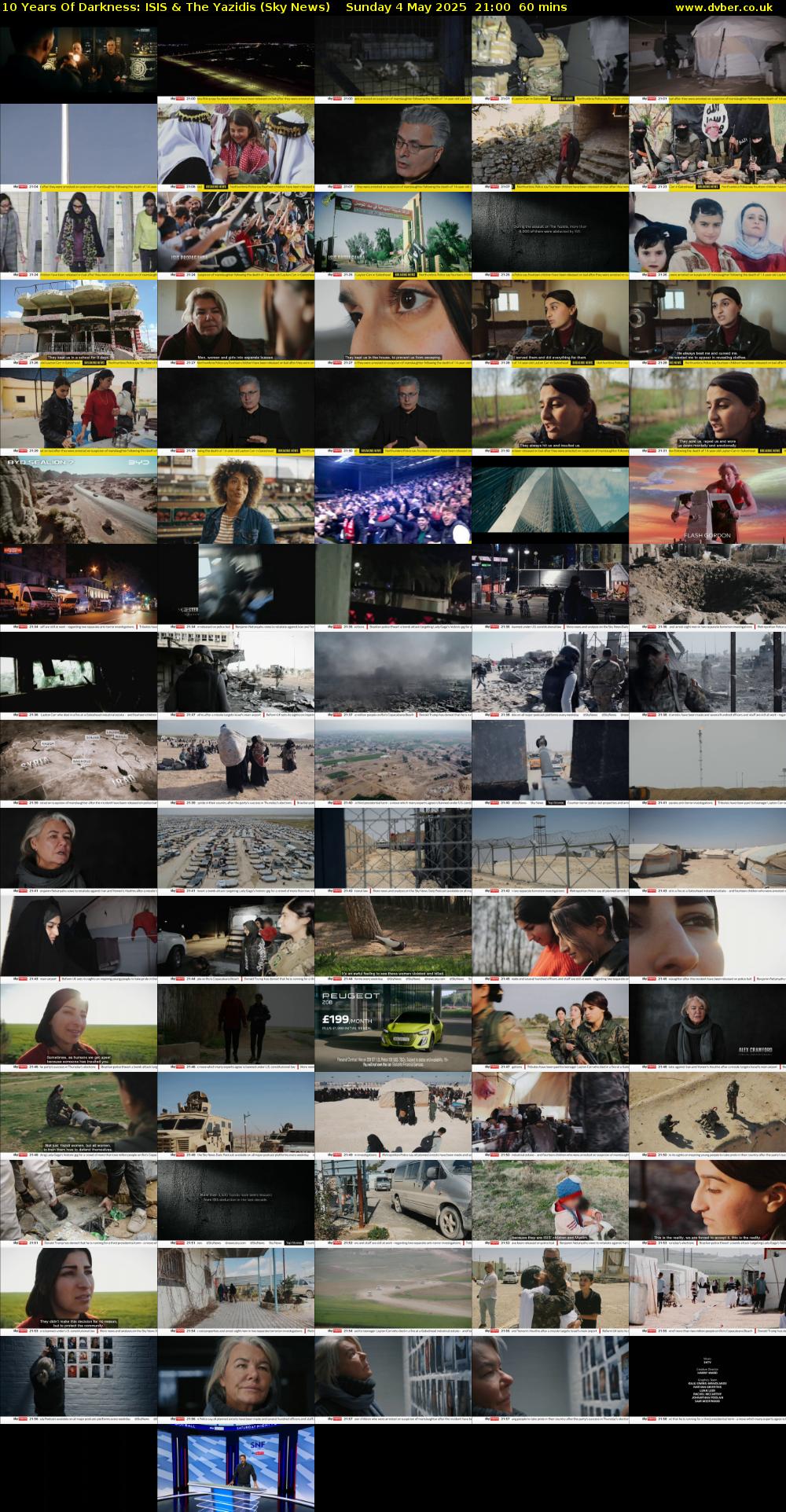 10 Years Of Darkness: ISIS & The Yazidis (Sky News) Sunday 4 May 2025 21:00 - 22:00