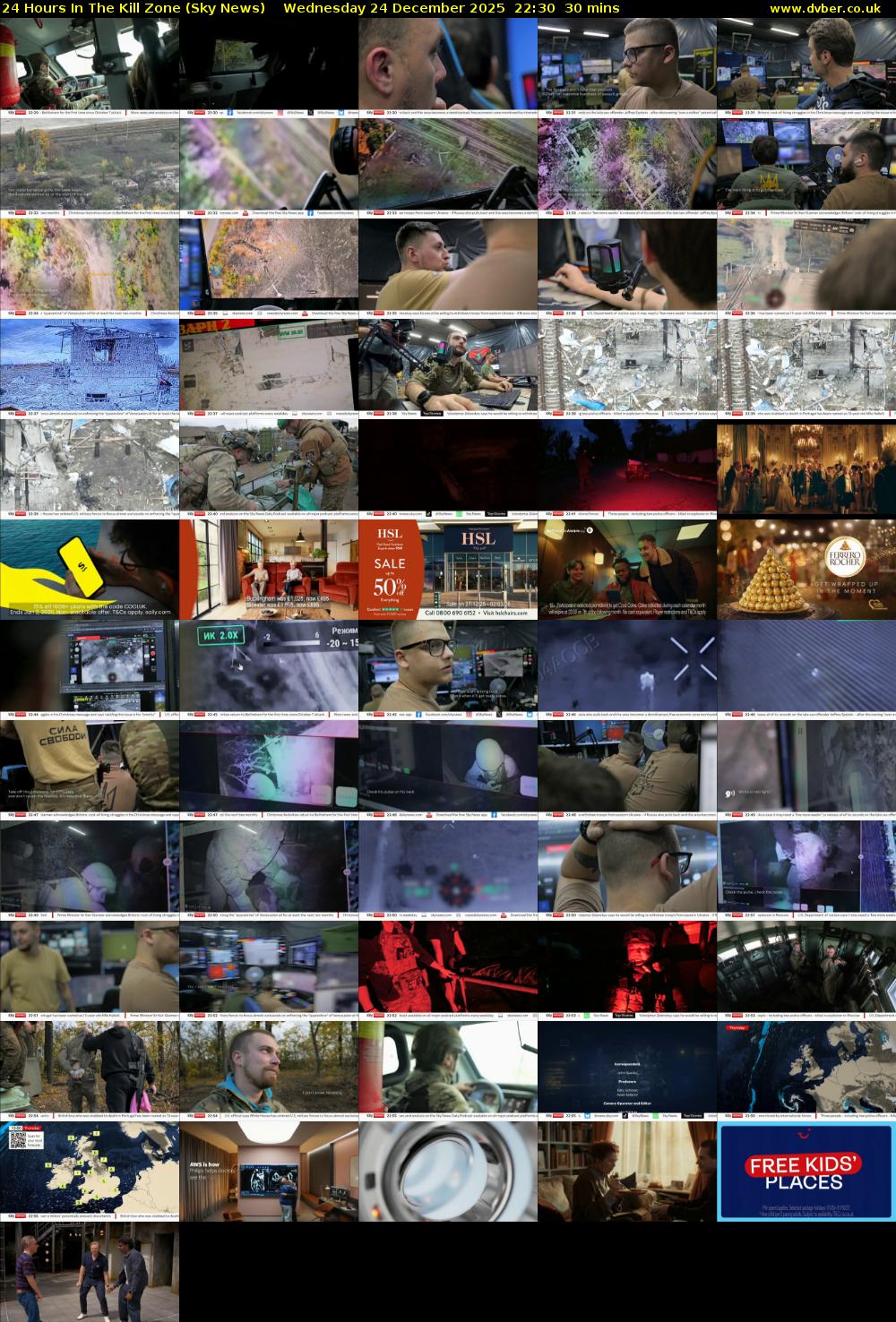 24 Hours In The Kill Zone (Sky News) Wednesday 24 December 2025 22:30 - 23:00