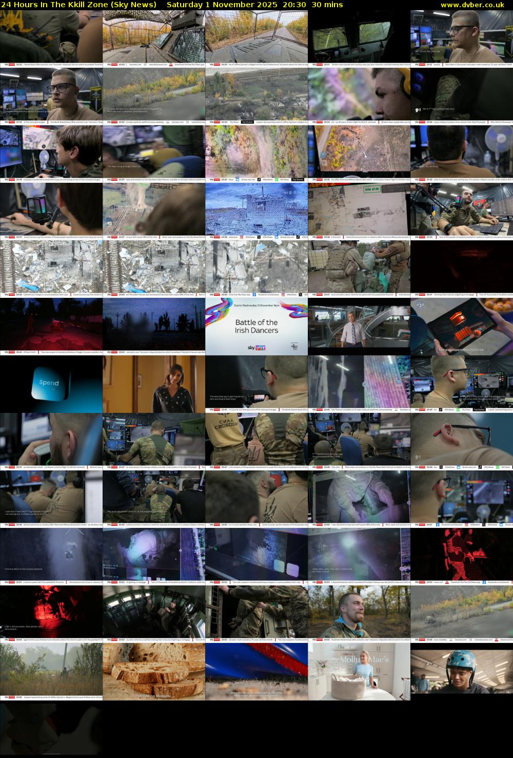 24 Hours In The Kkill Zone (Sky News) Saturday 1 November 2025 20:30 - 21:00