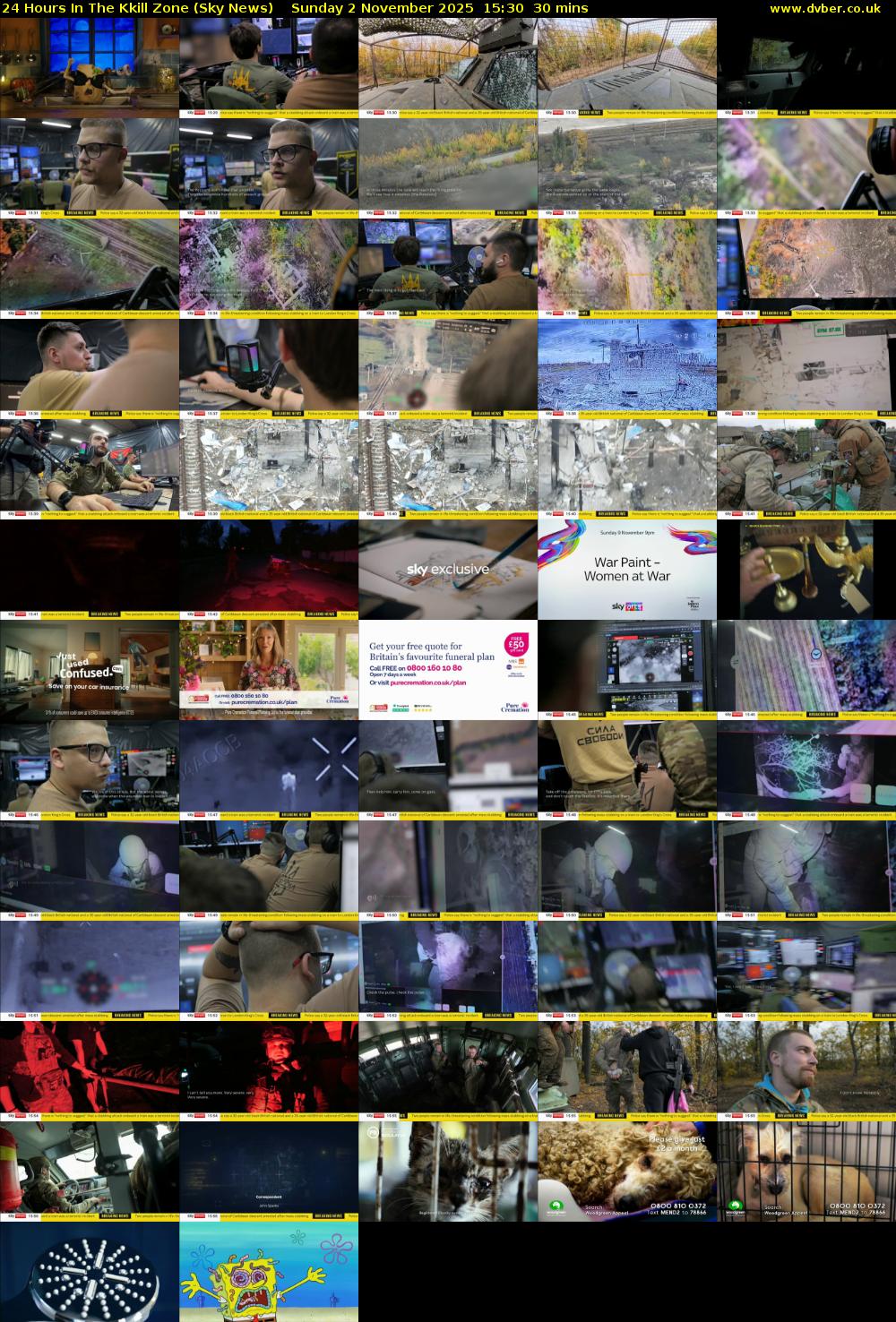 24 Hours In The Kkill Zone (Sky News) Sunday 2 November 2025 15:30 - 16:00