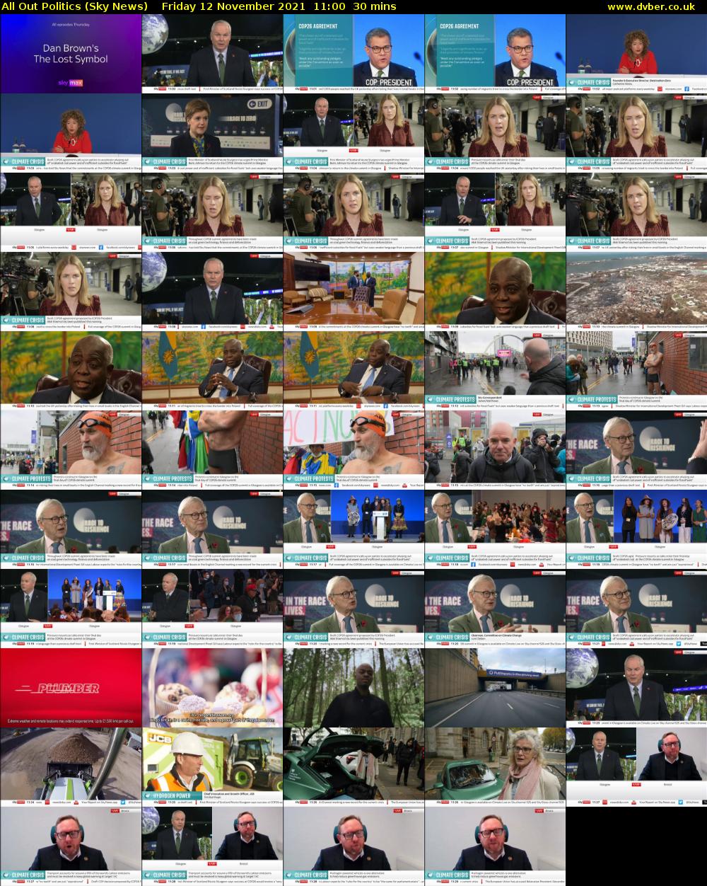 All Out Politics (Sky News) Friday 12 November 2021 11:00 - 11:30