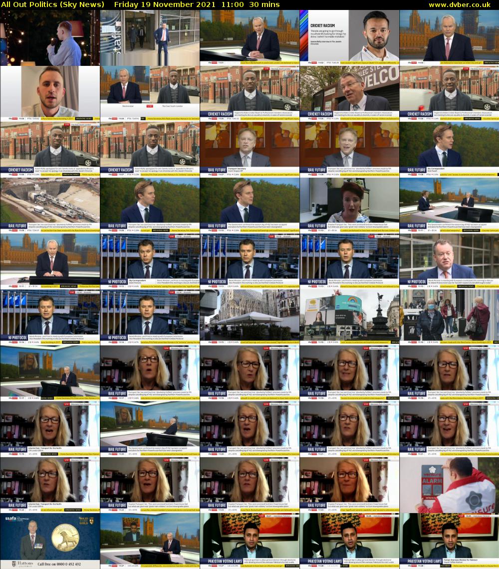 All Out Politics (Sky News) Friday 19 November 2021 11:00 - 11:30