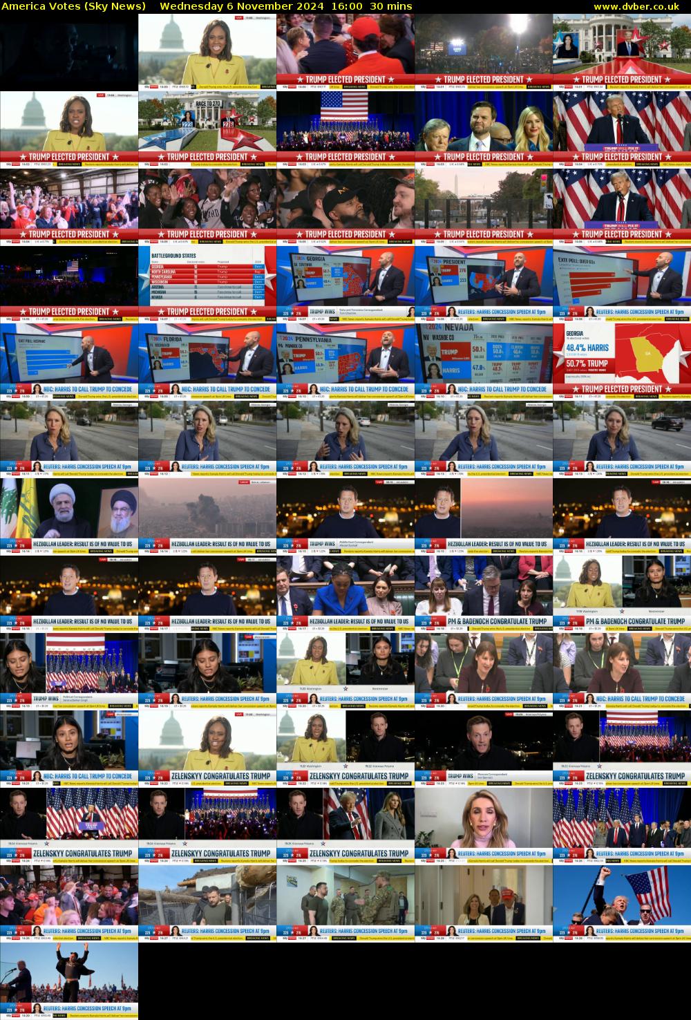 America Votes (Sky News) Wednesday 6 November 2024 16:00 - 16:30