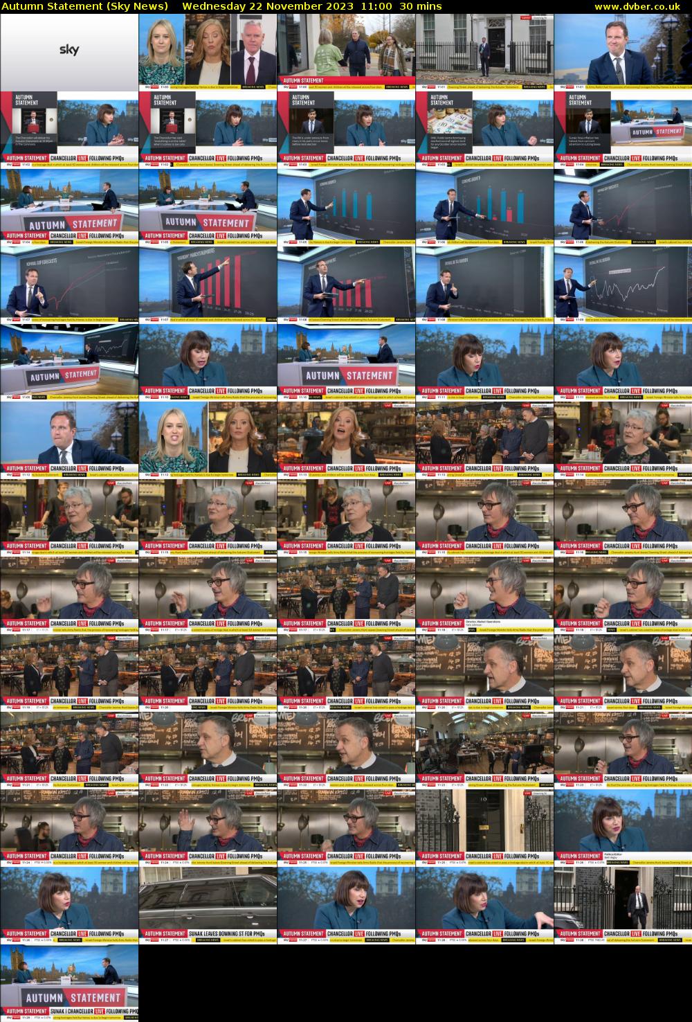 Autumn Statement (Sky News) Wednesday 22 November 2023 11:00 - 11:30
