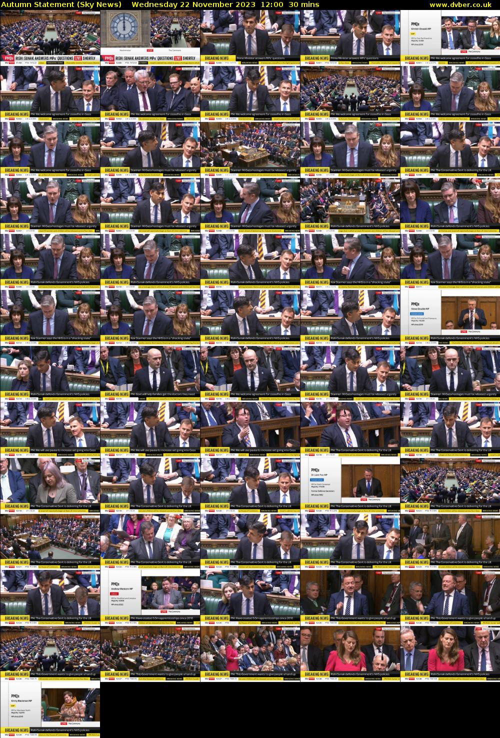 Autumn Statement (Sky News) Wednesday 22 November 2023 12:00 - 12:30