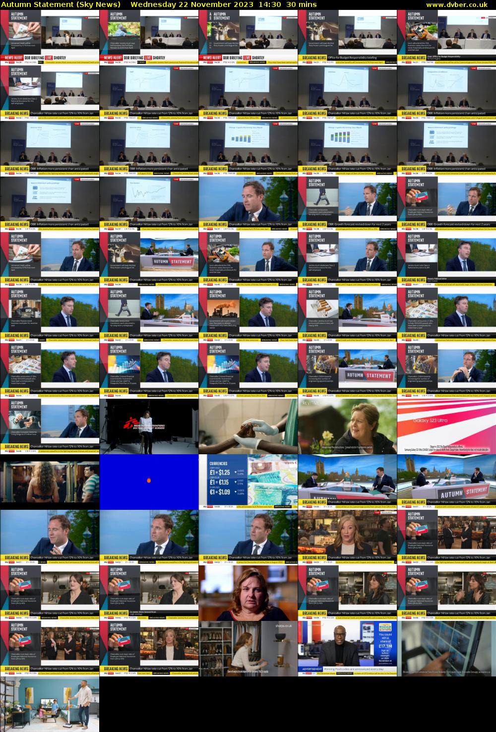 Autumn Statement (Sky News) Wednesday 22 November 2023 14:30 - 15:00