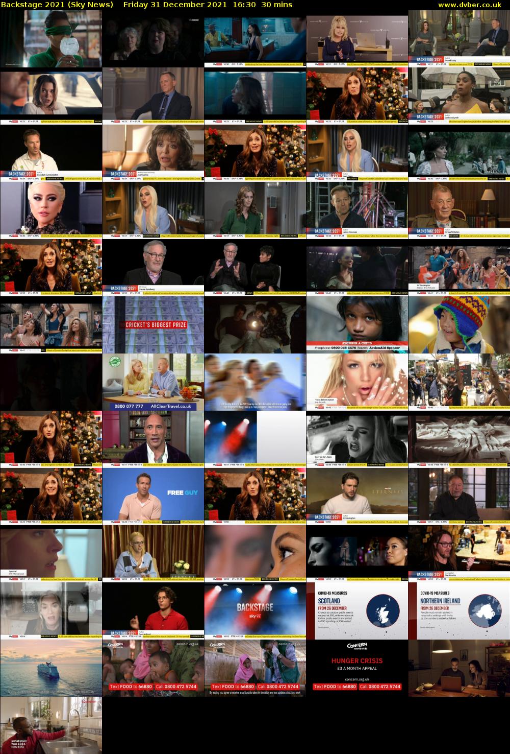 Backstage 2021 (Sky News) Friday 31 December 2021 16:30 - 17:00