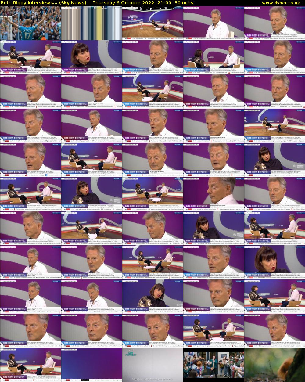 Beth Rigby Interviews... (Sky News) Thursday 6 October 2022 21:00 - 21:30