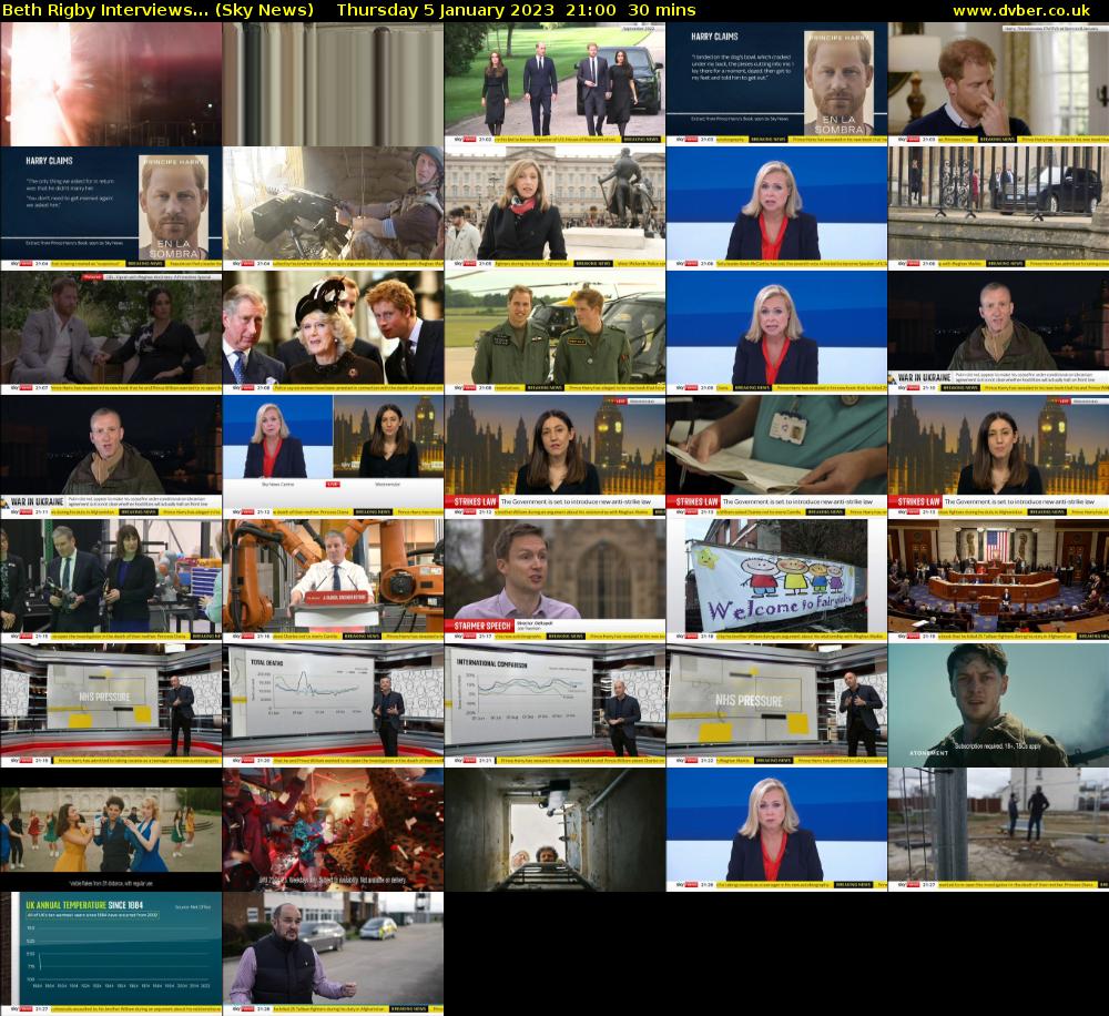 Beth Rigby Interviews... (Sky News) Thursday 5 January 2023 21:00 - 21:30