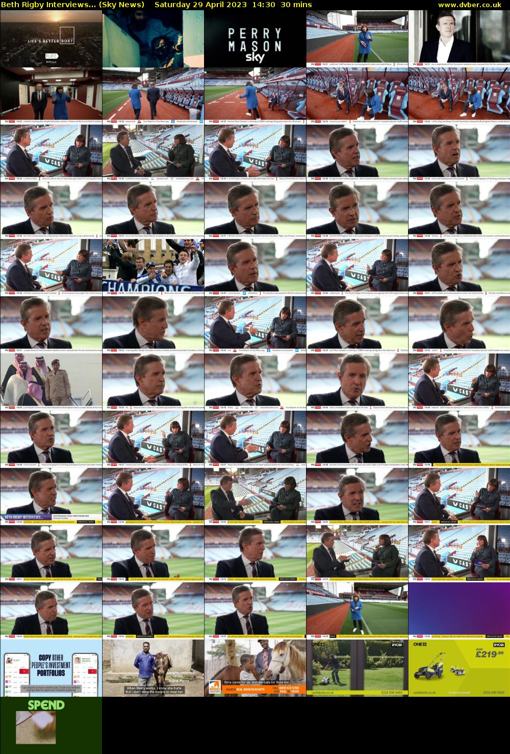 Beth Rigby Interviews... (Sky News) Saturday 29 April 2023 14:30 - 15:00