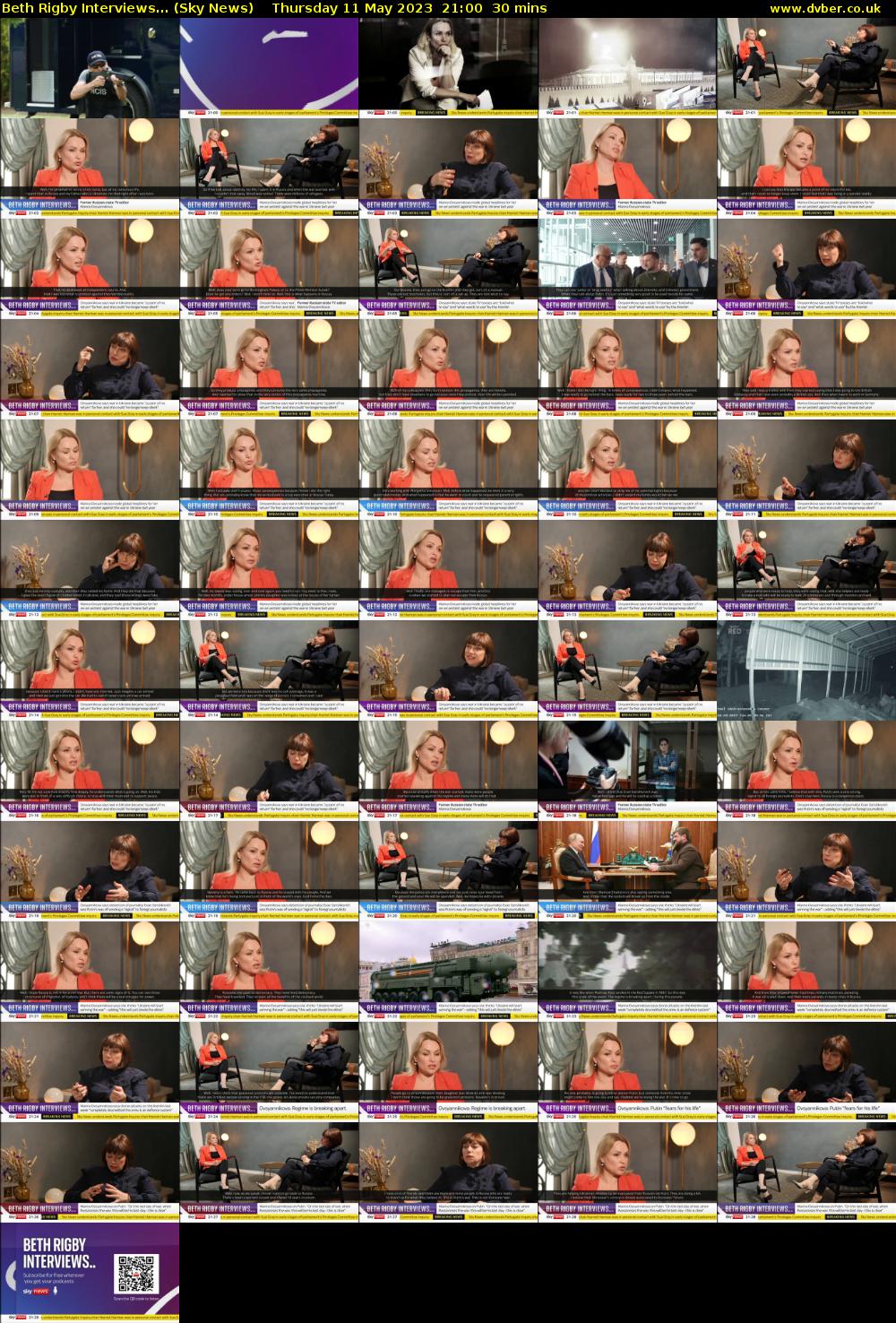 Beth Rigby Interviews... (Sky News) Thursday 11 May 2023 21:00 - 21:30