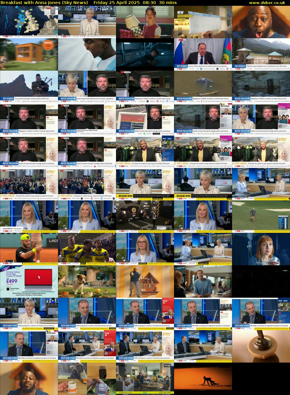 Breakfast With Anna Jones (Sky News) Friday 25 April 2025 08:30 - 09:00