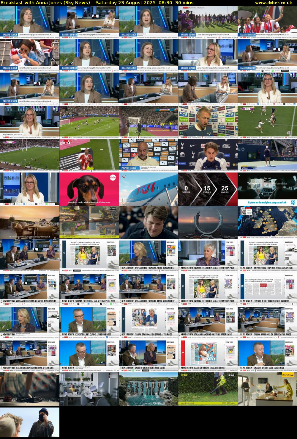 Breakfast With Anna Jones (Sky News) Saturday 23 August 2025 08:30 - 09:00