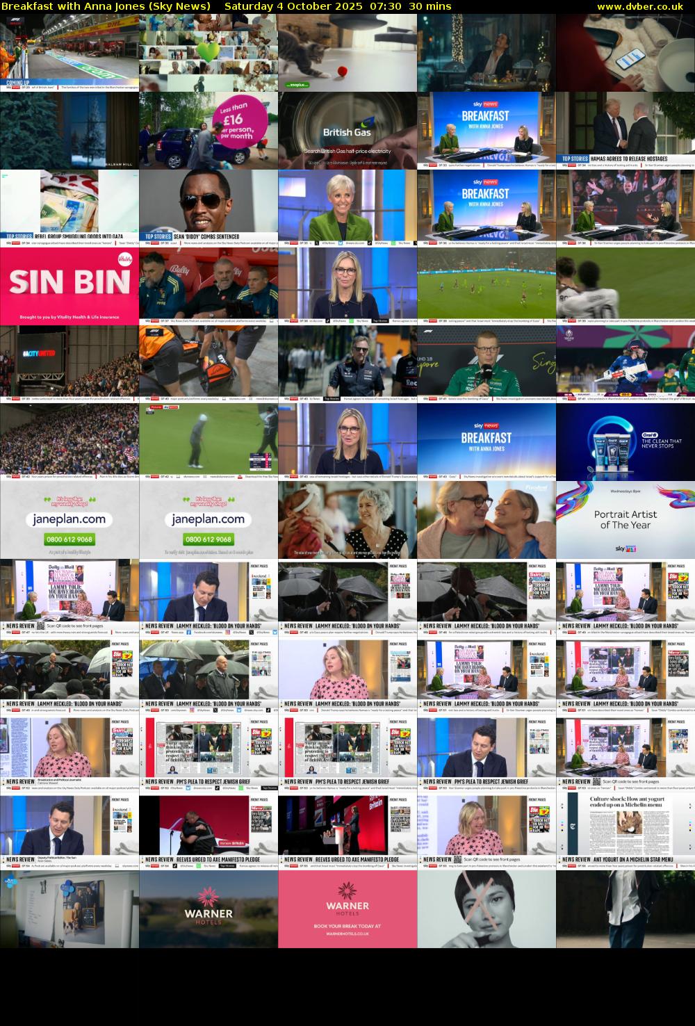 Breakfast With Anna Jones (Sky News) Saturday 4 October 2025 07:30 - 08:00