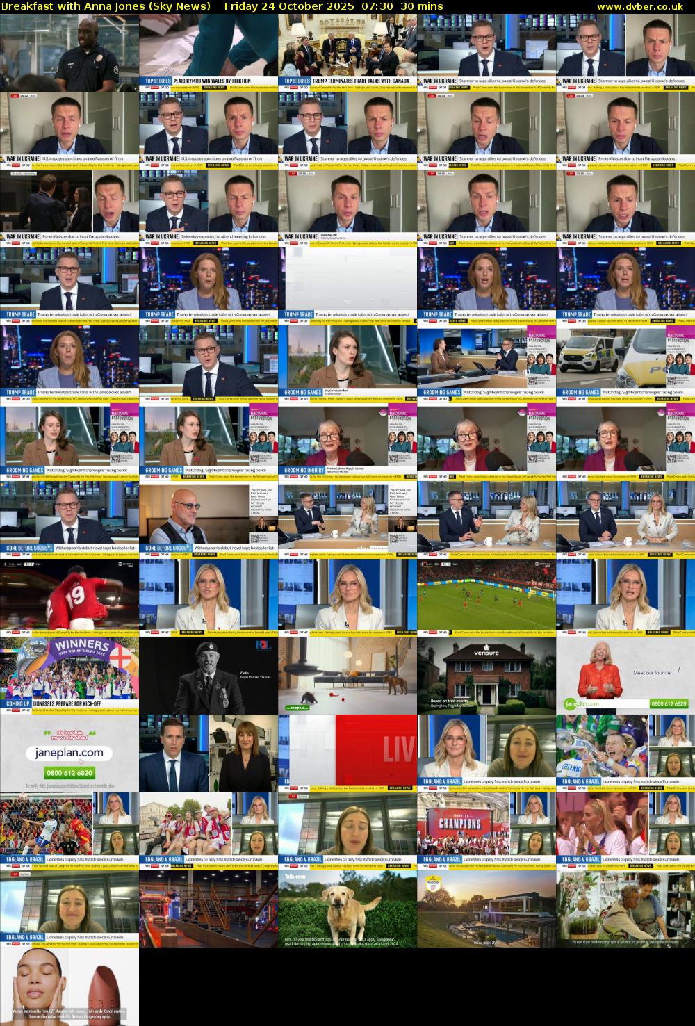 Breakfast With Anna Jones (Sky News) Friday 24 October 2025 07:30 - 08:00