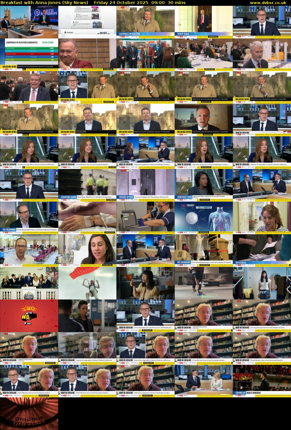 Breakfast With Anna Jones (Sky News) Friday 24 October 2025 09:00 - 09:30