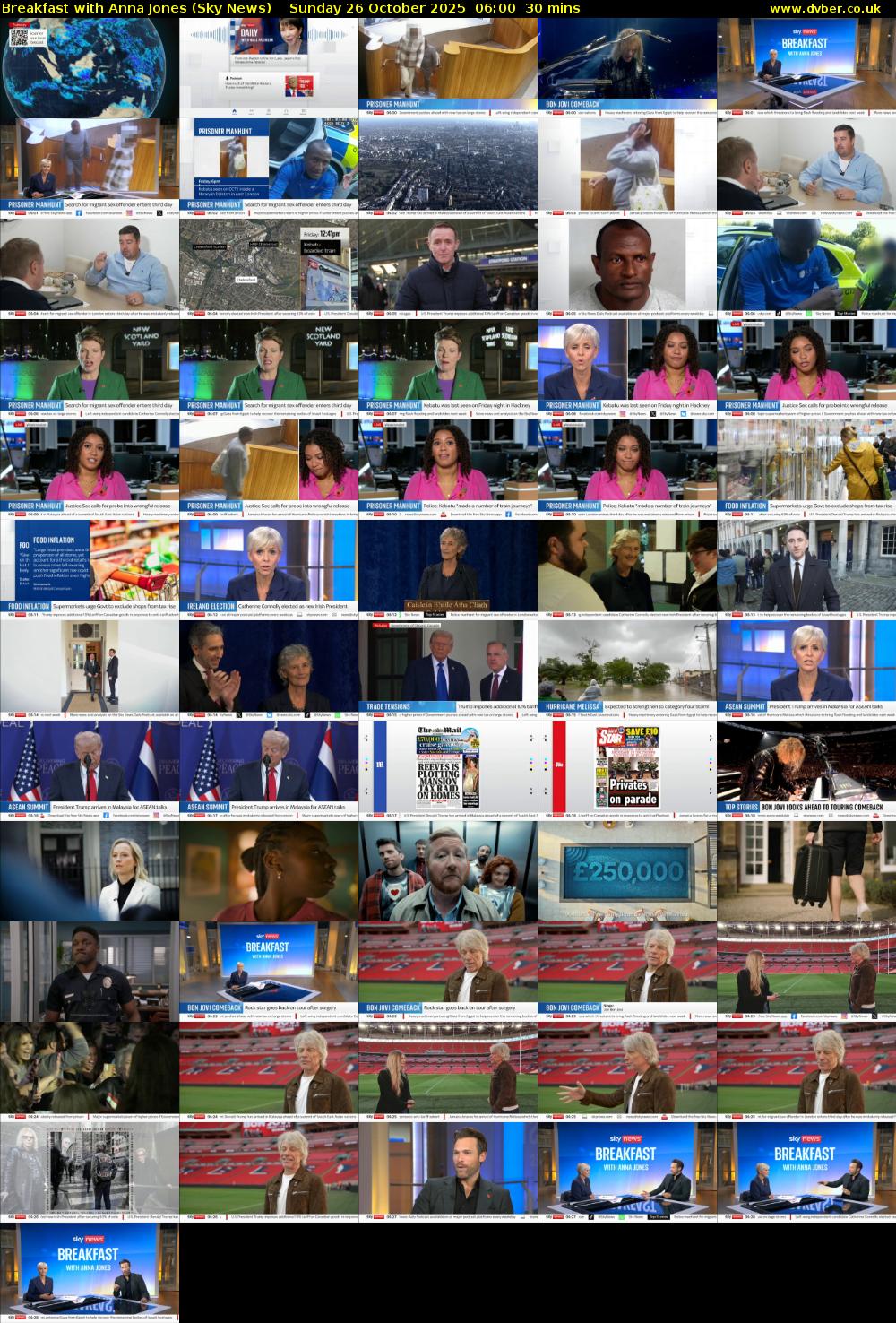 Breakfast With Anna Jones (Sky News) Sunday 26 October 2025 06:00 - 06:30