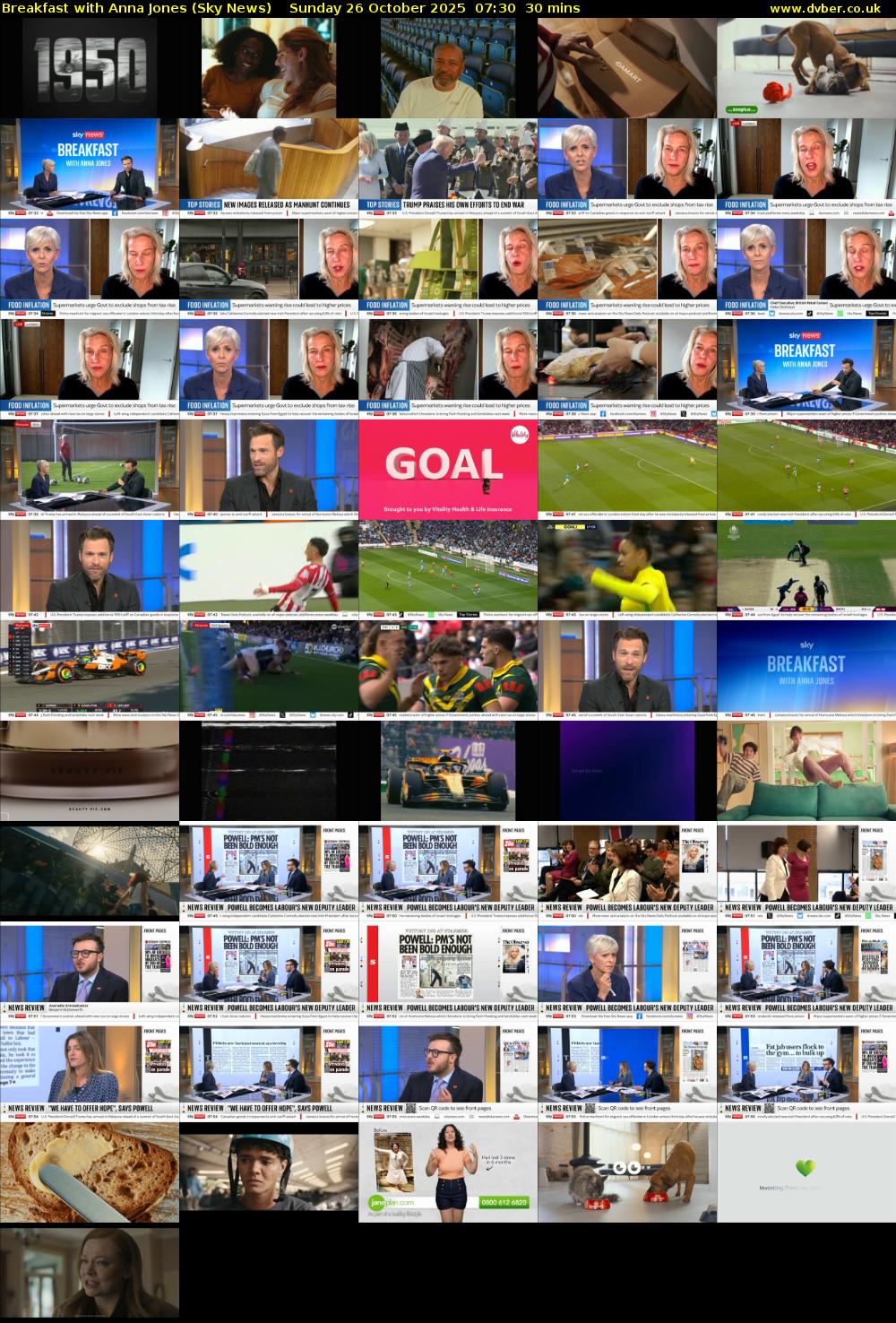 Breakfast With Anna Jones (Sky News) Sunday 26 October 2025 07:30 - 08:00