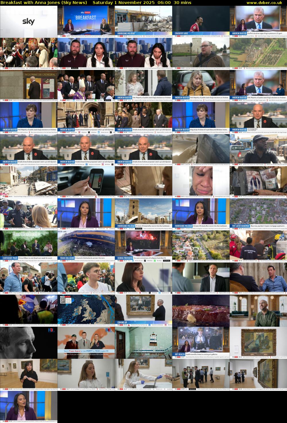 Breakfast With Anna Jones (Sky News) Saturday 1 November 2025 06:00 - 06:30