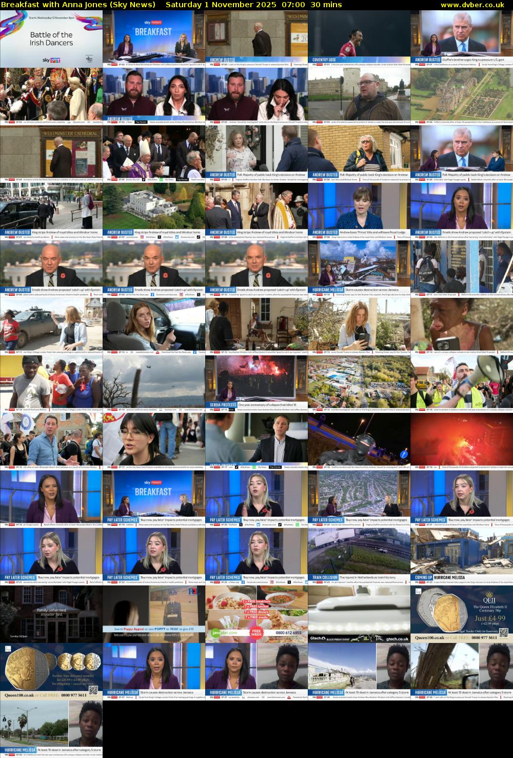 Breakfast With Anna Jones (Sky News) Saturday 1 November 2025 07:00 - 07:30