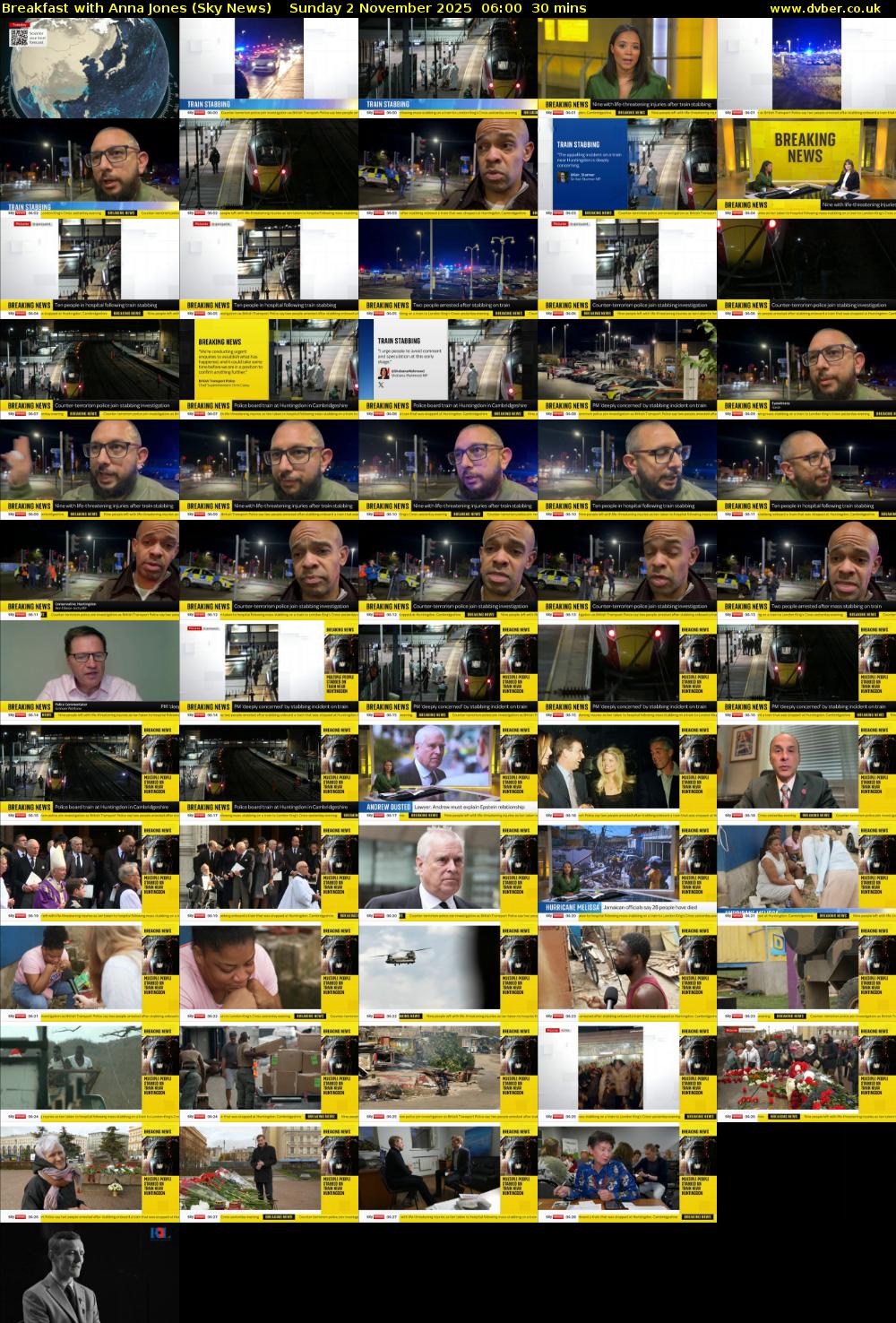 Breakfast With Anna Jones (Sky News) Sunday 2 November 2025 06:00 - 06:30