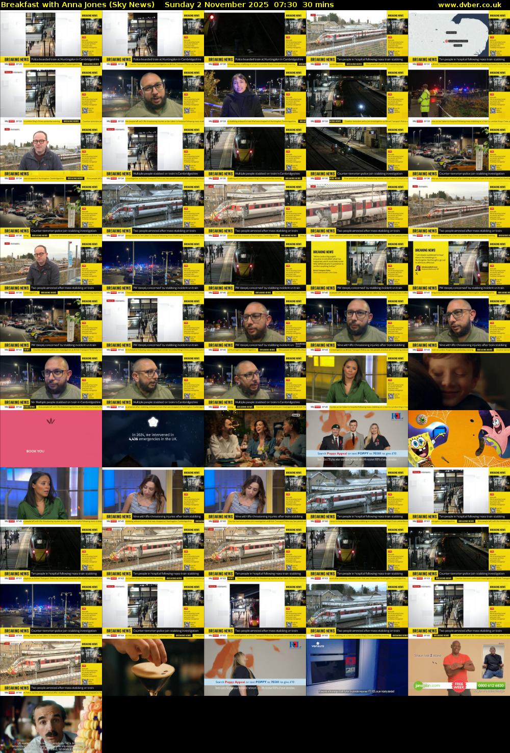 Breakfast With Anna Jones (Sky News) Sunday 2 November 2025 07:30 - 08:00