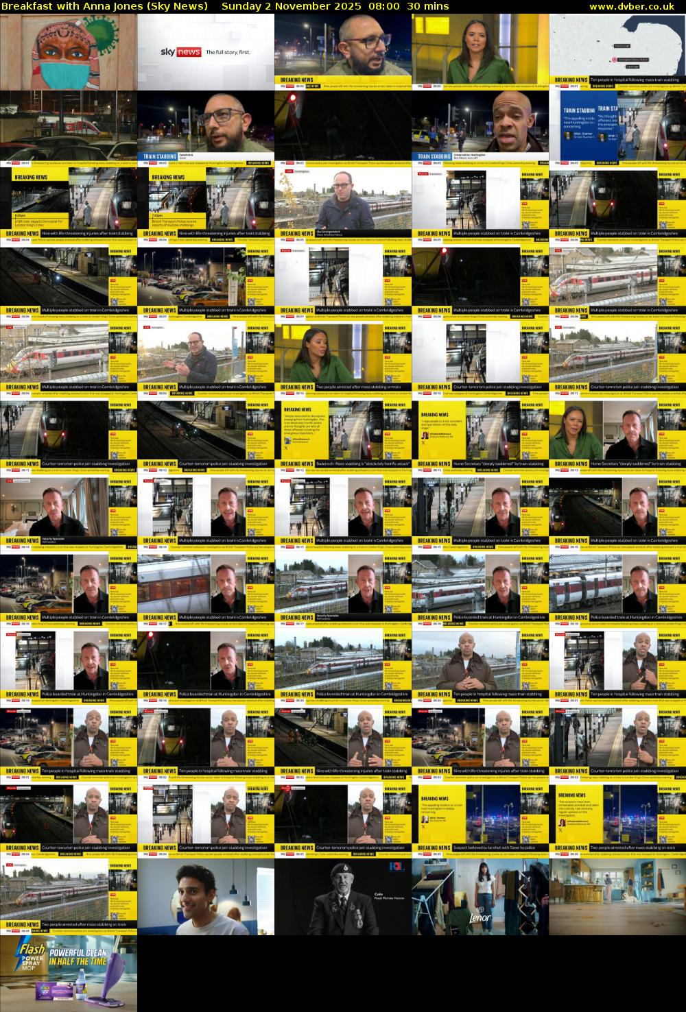 Breakfast With Anna Jones (Sky News) Sunday 2 November 2025 08:00 - 08:30