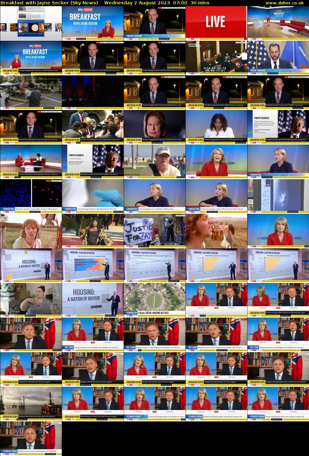 Breakfast with Jayne Secker (Sky News) Wednesday 2 August 2023 07:00 - 07:30