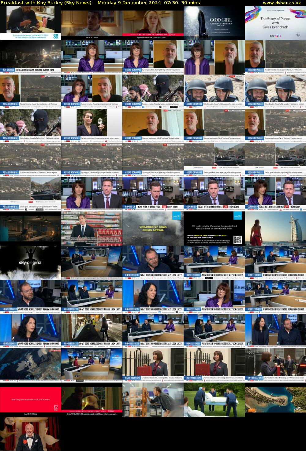Breakfast with Kay Burley (Sky News) Monday 9 December 2024 07:30 - 08:00