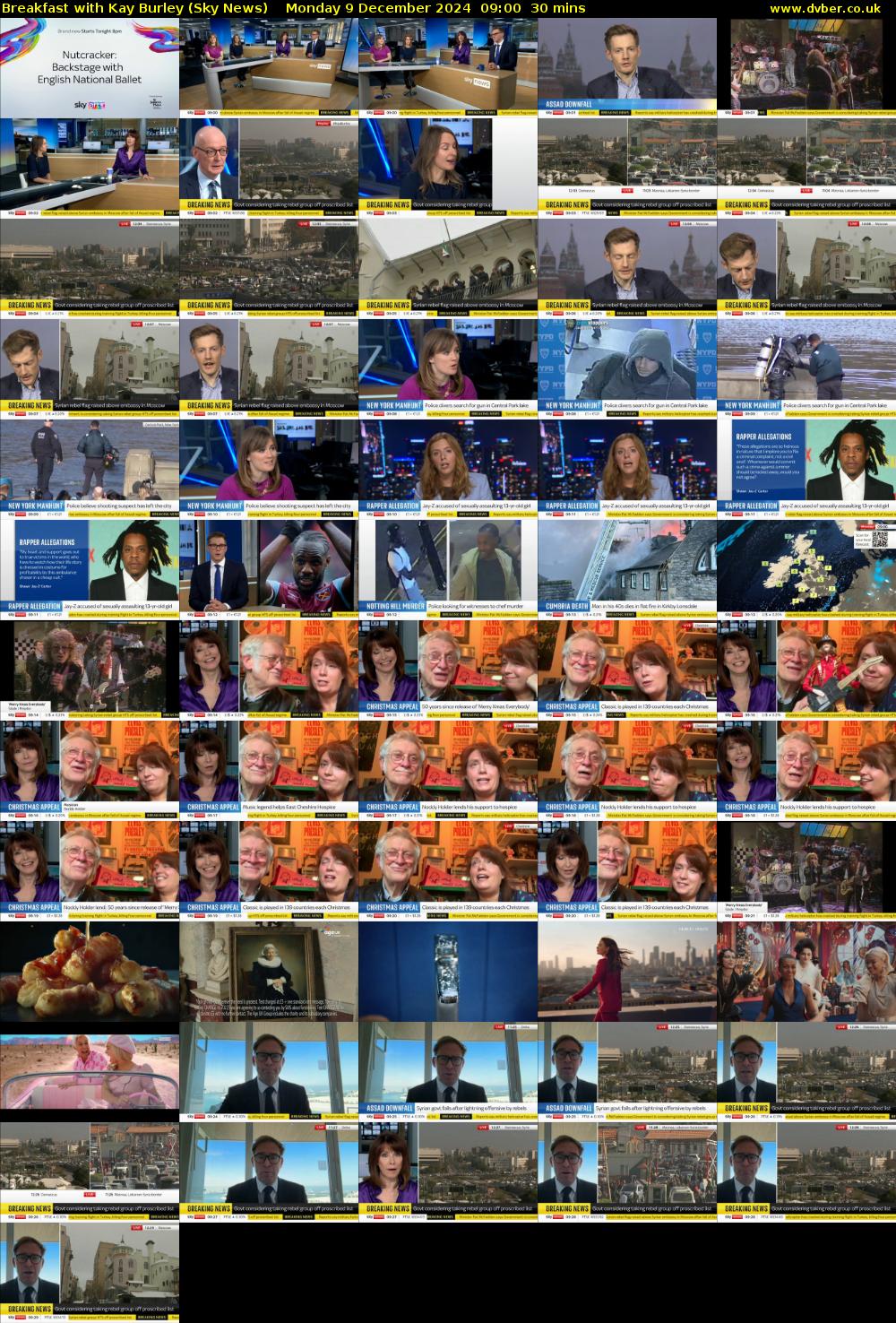 Breakfast with Kay Burley (Sky News) Monday 9 December 2024 09:00 - 09:30